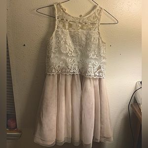 Girl’s Lace and Tulle Formal Dress